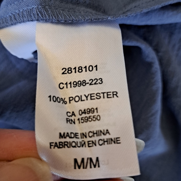 Dalia Blouse Women's Long Sleeved Blue Pull Over V-Neck Shirt Various Sizes - Picture 9 of 10